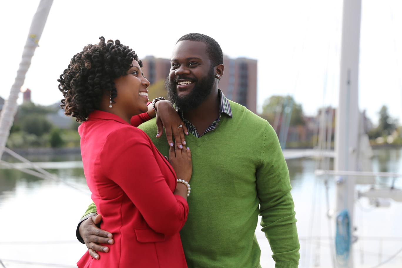 Engagement Downtown Hampton Photographer