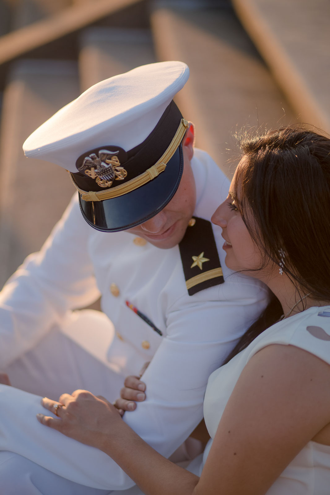 Downtown Norfolk Engagement Photo