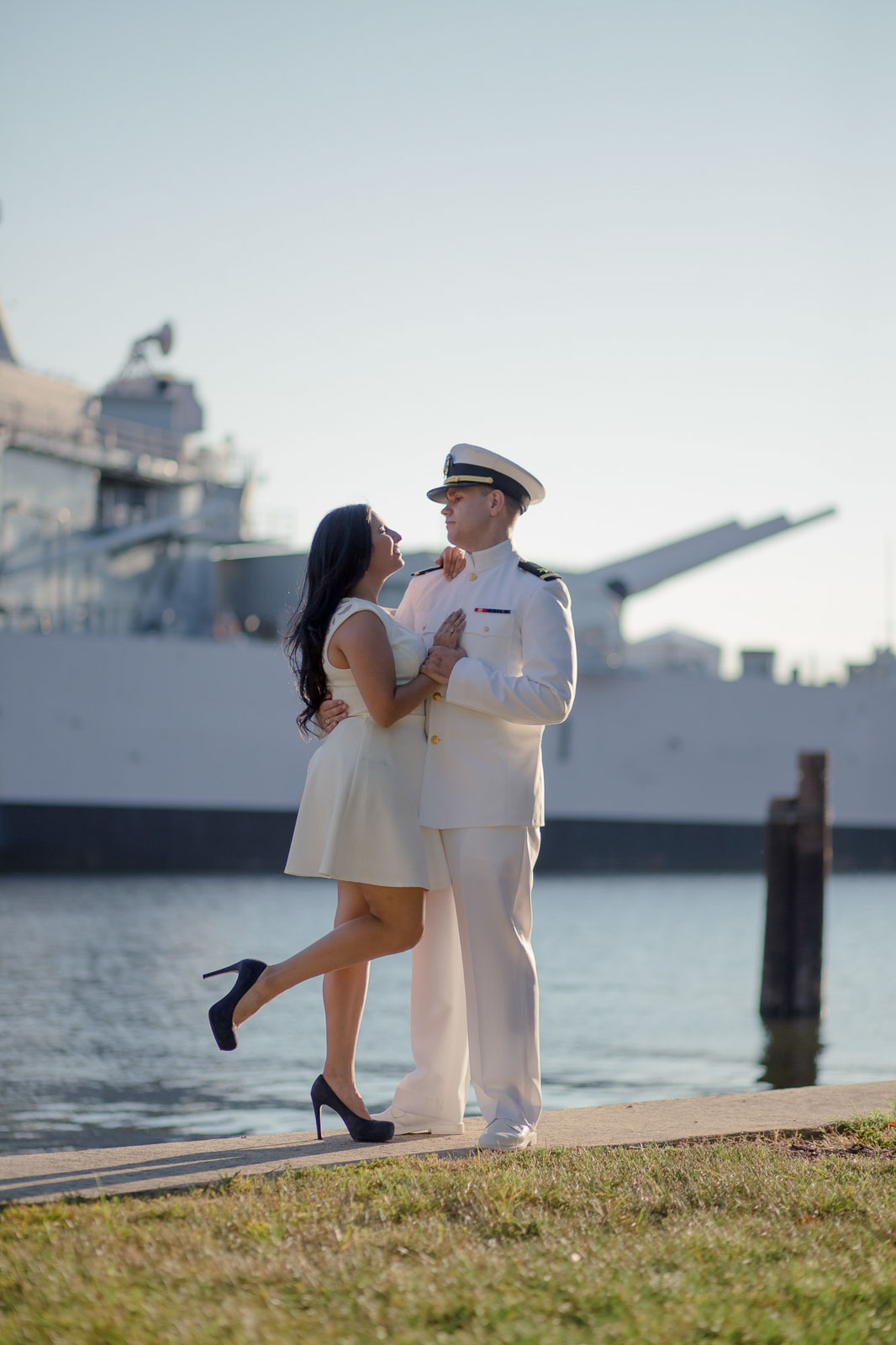 USS Constitution Engagement Session Norfolk