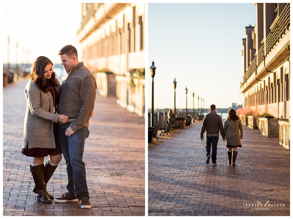 Downtown Norfolk Engagement Photography Pier