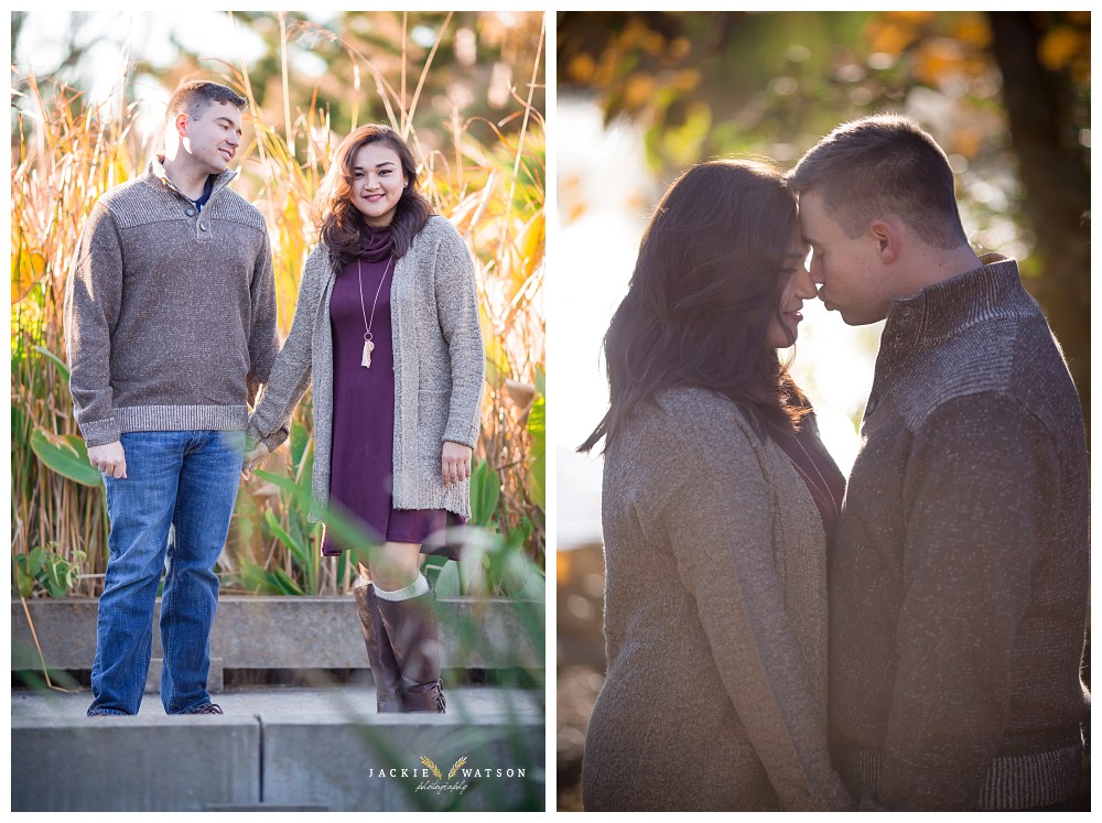 Downtown Norfolk Pagoda Garden Engagement