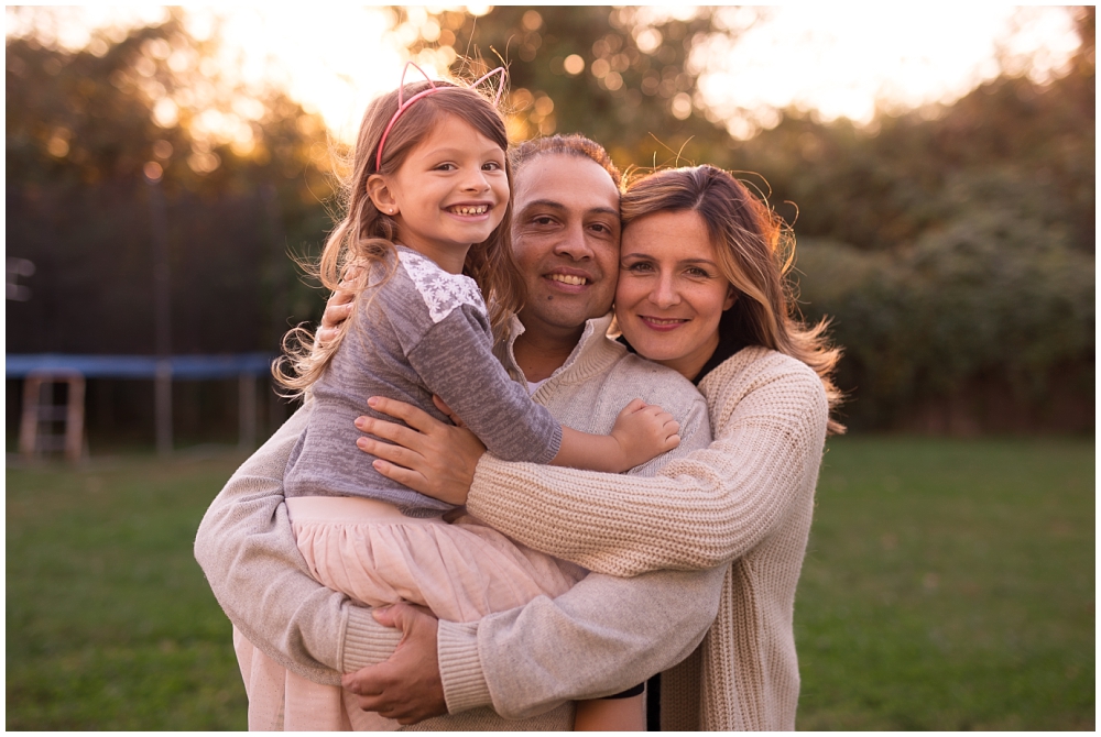 sunset fall family portraits virginia beach