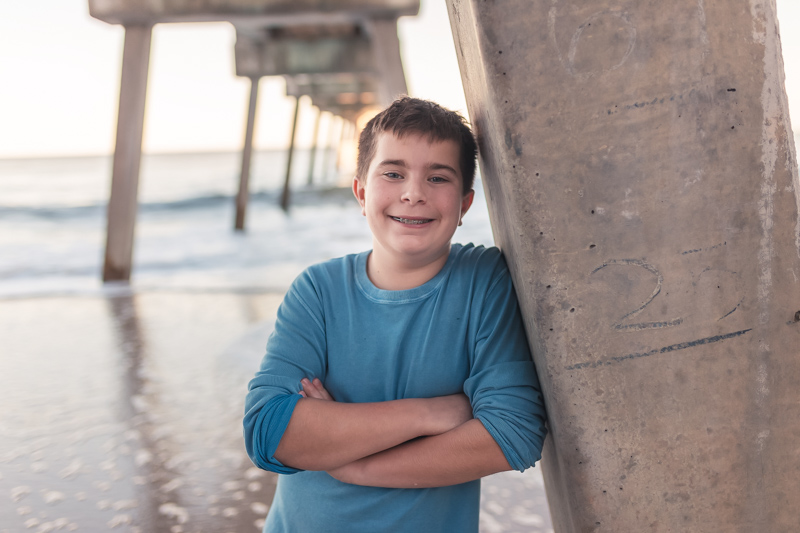 vero beach family portraits at the pier