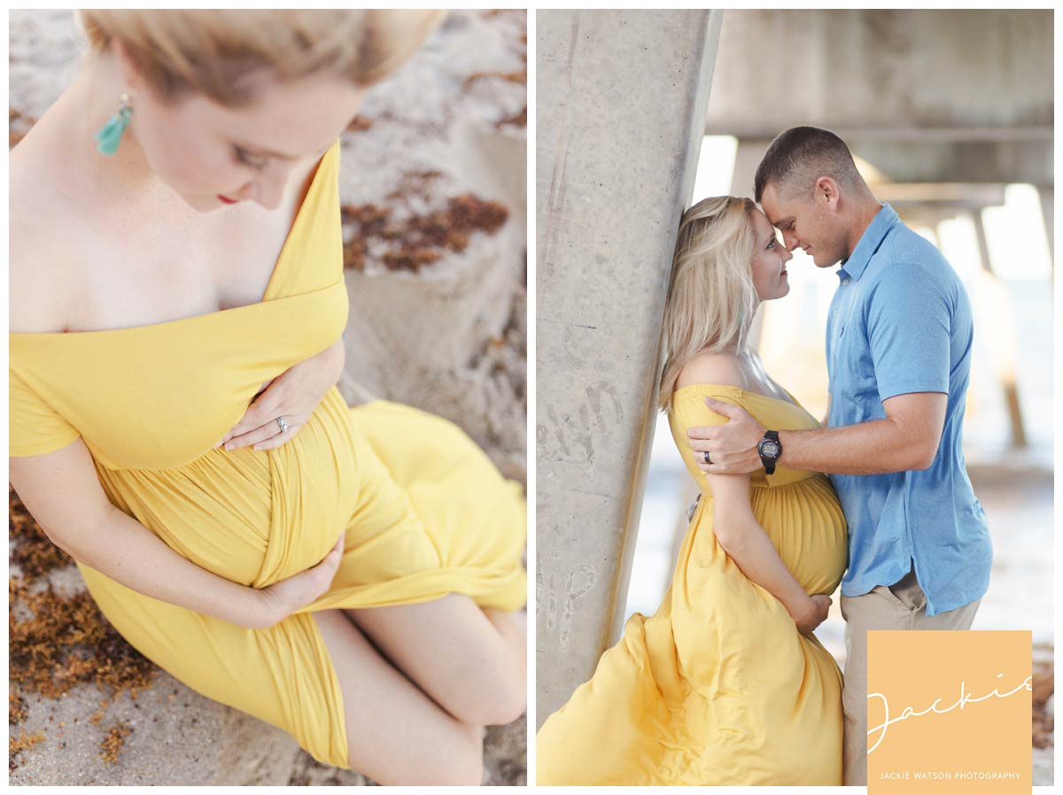 maternity photography at vero beach pier