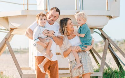 Lifeguard Tower Beach Family Photos